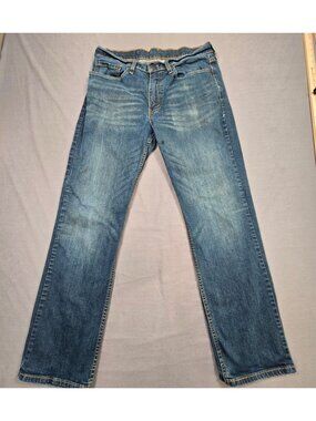 Levis 514 Mens Blue Straight Leg Denim Jeans W34 L32